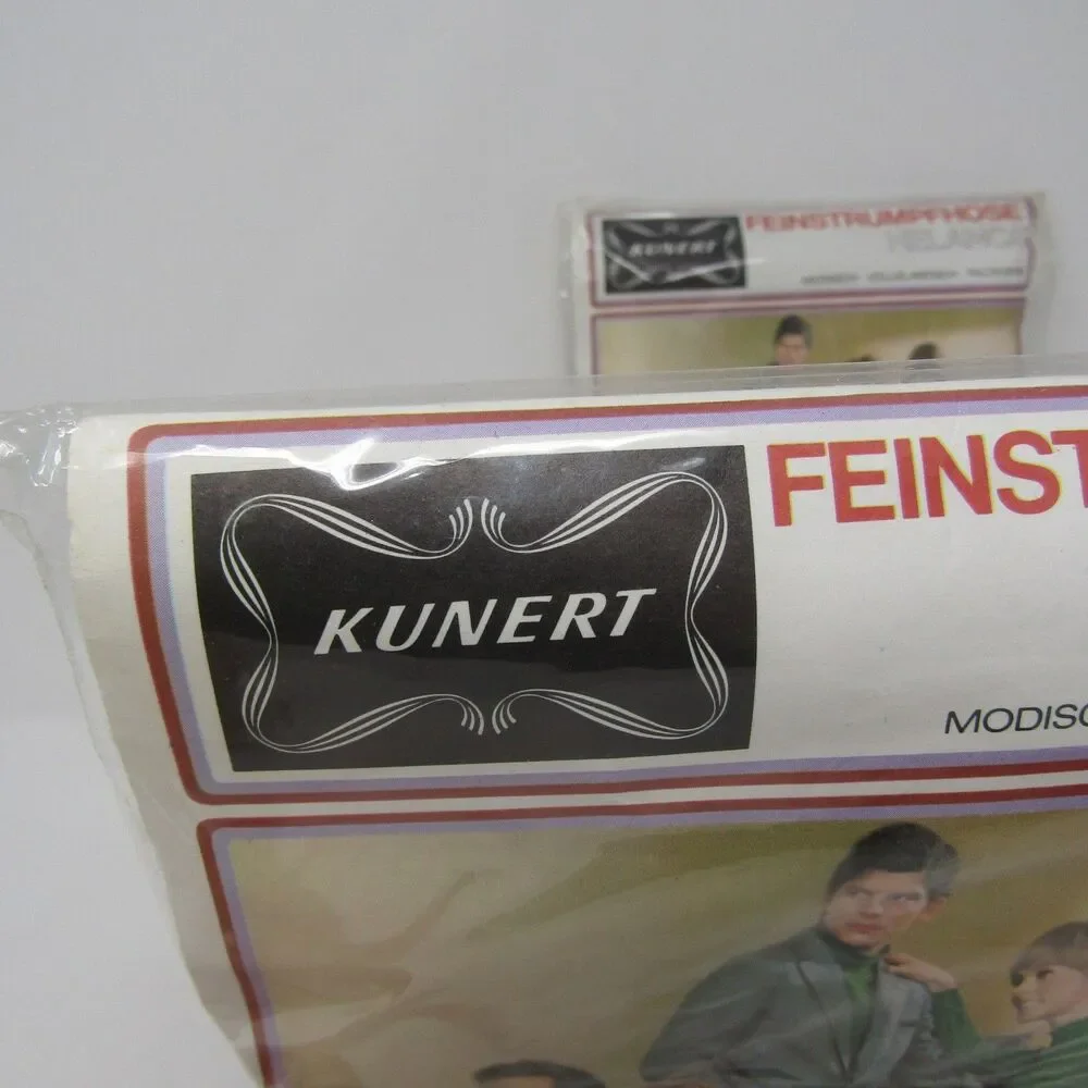 Vintage KUNERT Helanca Pantyhose Tights GR I INKA Brown 1960's Deadstock Germany